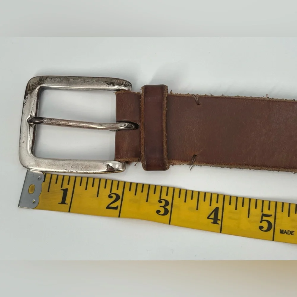 Allen Edmonds Brown Tan Leather Belt‎ Worn In 40/42